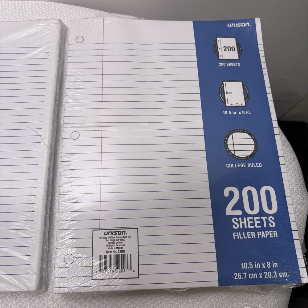 College Ruled Notebook Filler Paper - Picture 4 of 8